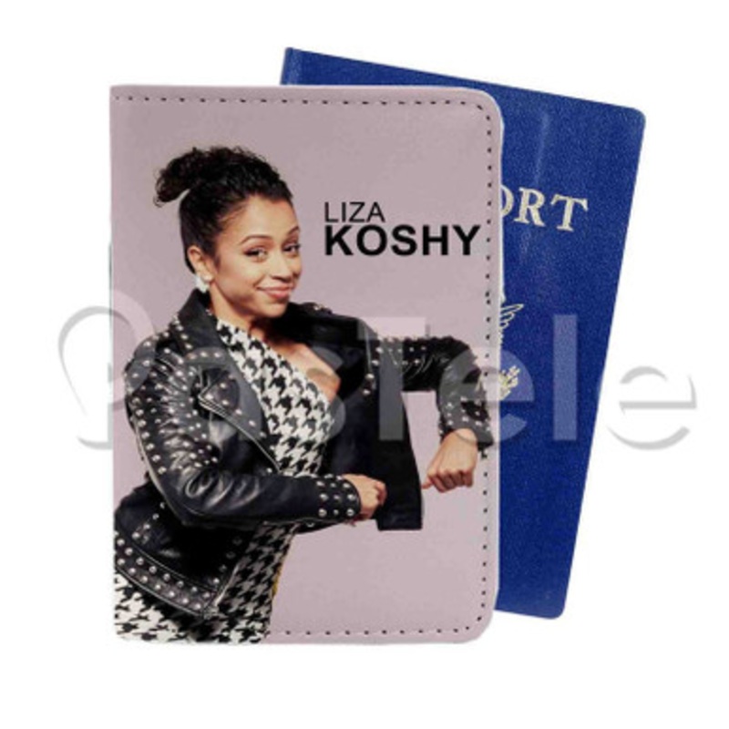 Liza Koshy Custom Personalized PU Leather Passport Travel Baggage Cover