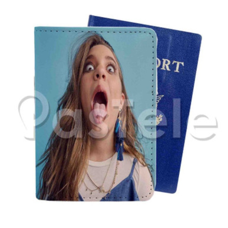 Mackenzie Ziegler Custom Personalized PU Leather Passport Travel Baggage Cover