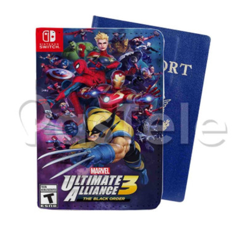 Marvel Ultimate Alliance 3 The Black Order Custom Personalized PU Leather Passport Travel Baggage Cover