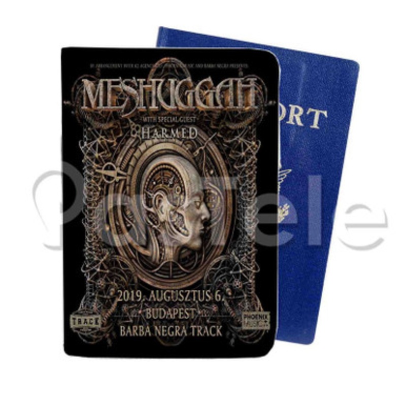 Meshuggah Custom Personalized PU Leather Passport Travel Baggage Cover