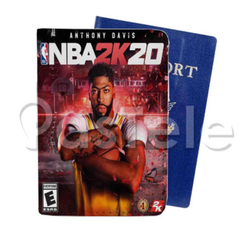 NBA 2 K20 Anthony Davis Custom Personalized PU Leather Passport Travel Baggage Cover