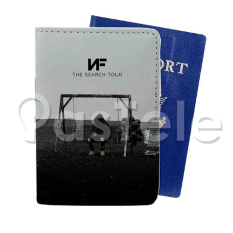 NF The Search Tour Custom Personalized PU Leather Passport Travel Baggage Cover