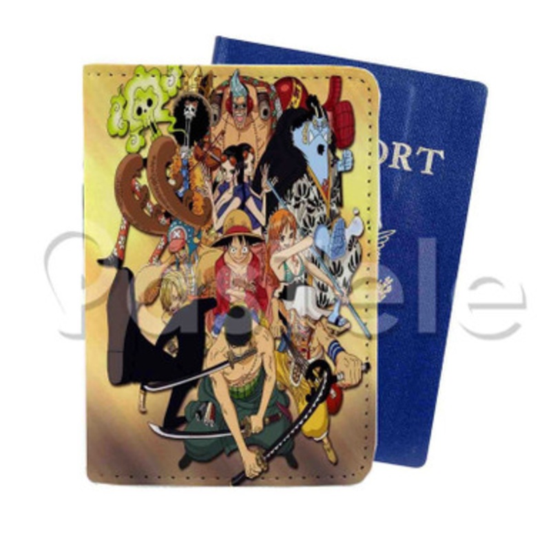 one piece Custom Personalized PU Leather Passport Travel Baggage Cover