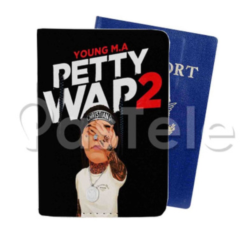 Petty Wap 2 Young MA Custom Personalized PU Leather Passport Travel Baggage Cover