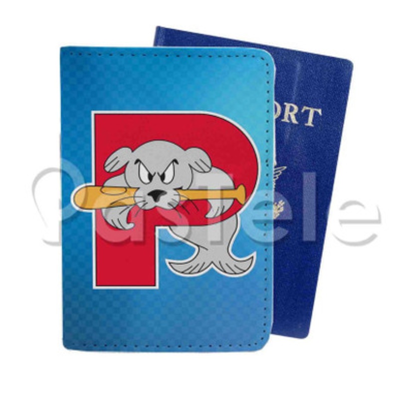 Portland Sea Dogs Custom Personalized PU Leather Passport Travel Baggage Cover
