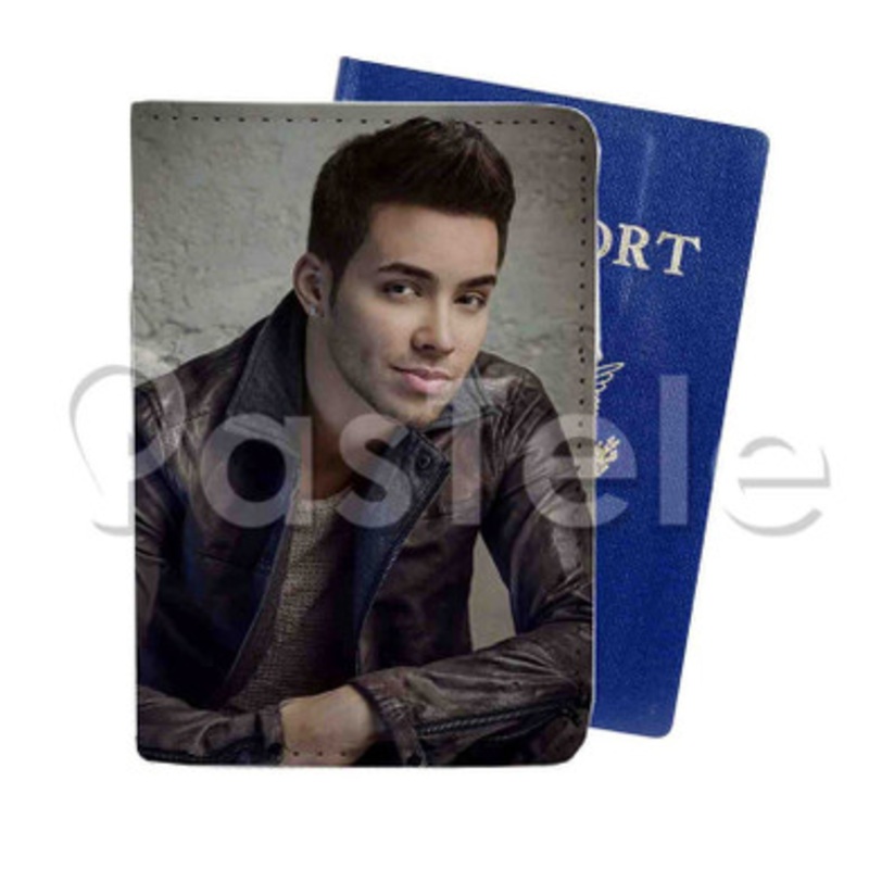 Prince Royce Custom Personalized PU Leather Passport Travel Baggage Cover