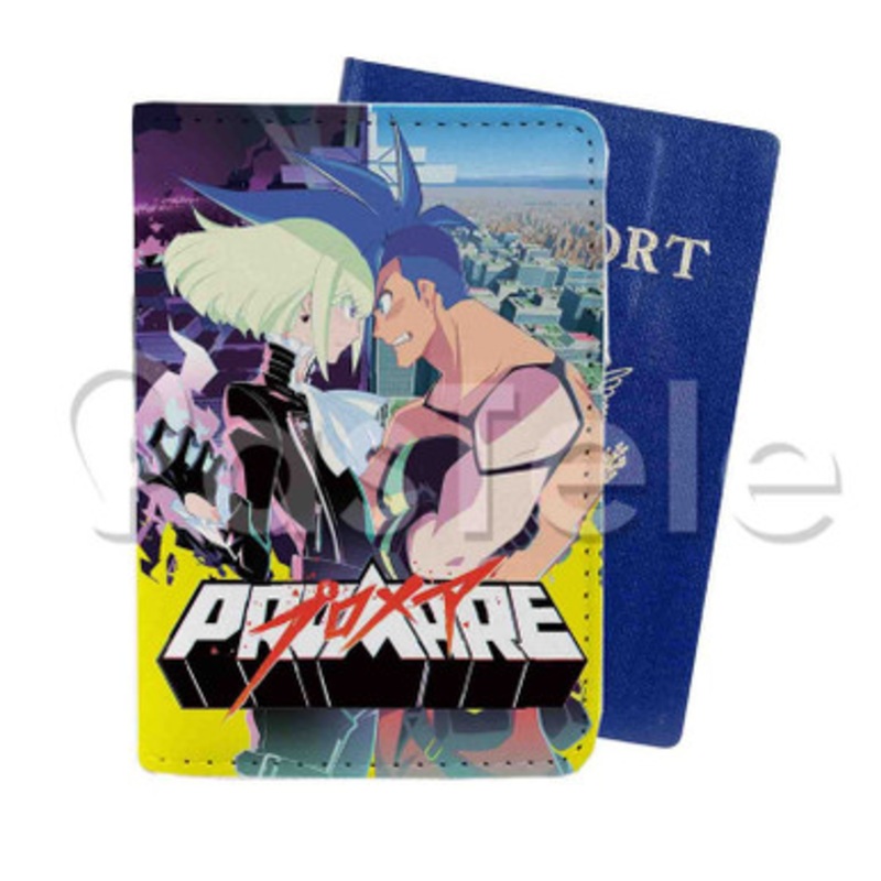 Promare Custom Personalized PU Leather Passport Travel Baggage Cover