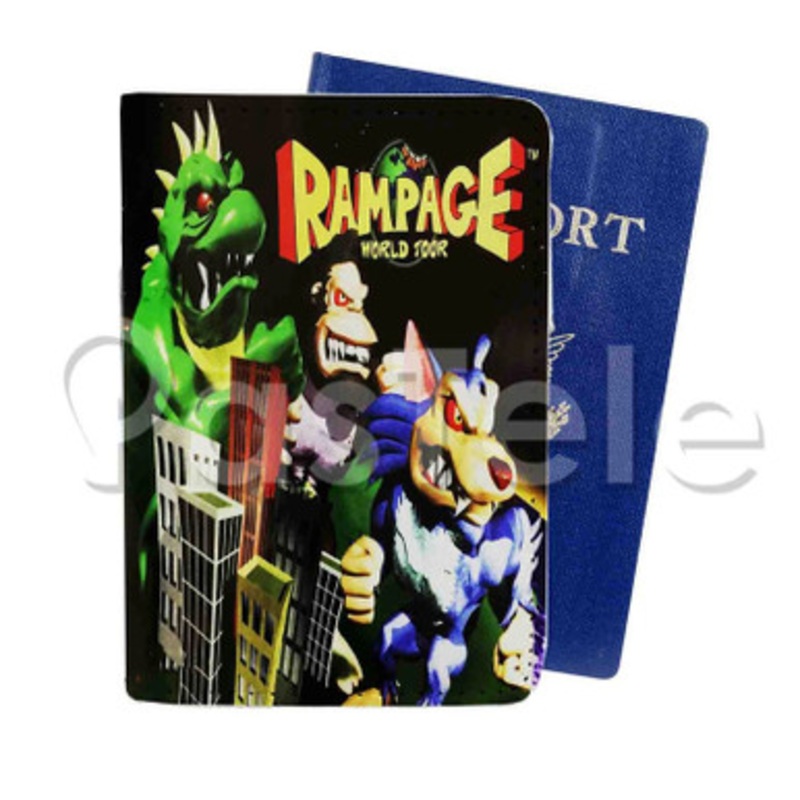 Rampage World Tour Custom Personalized PU Leather Passport Travel Baggage Cover