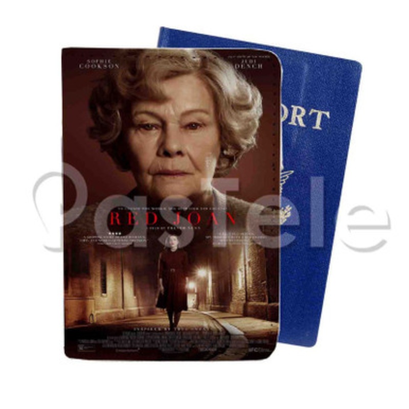 Red Joan Custom Personalized PU Leather Passport Travel Baggage Cover