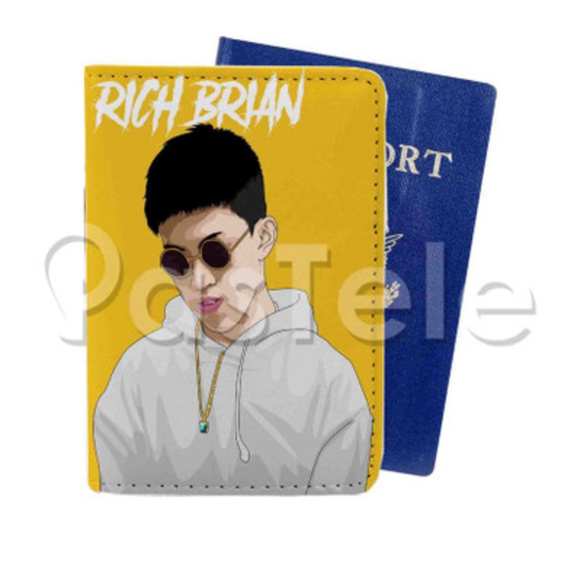 Rich Brian Custom Personalized PU Leather Passport Travel Baggage Cover
