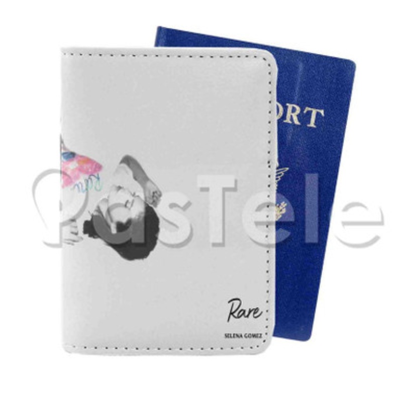 Selena Gomez Rare Custom Personalized PU Leather Passport Travel Baggage Cover