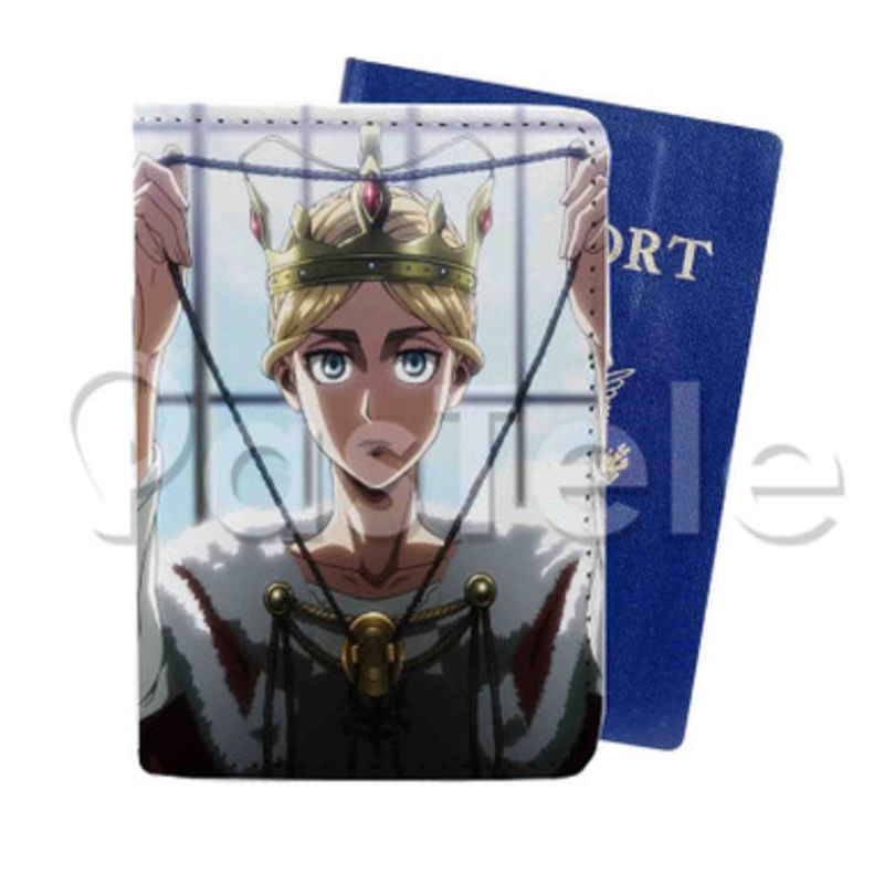 Shingeki no Kyojin Season 3 Custom Personalized PU Leather Passport Travel Baggage Cover