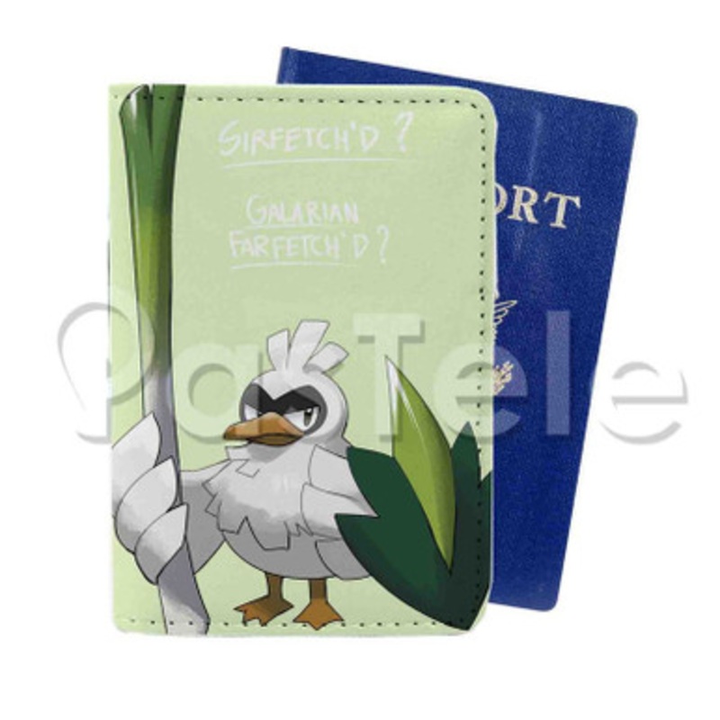 Sirfetch d Custom Personalized PU Leather Passport Travel Baggage Cover