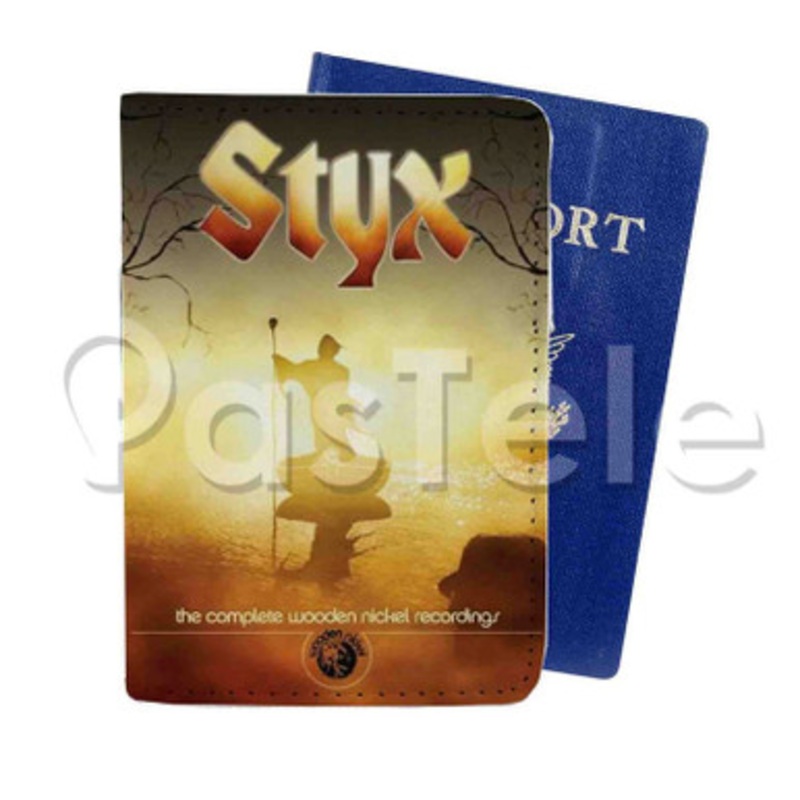 Styx Custom Personalized PU Leather Passport Travel Baggage Cover