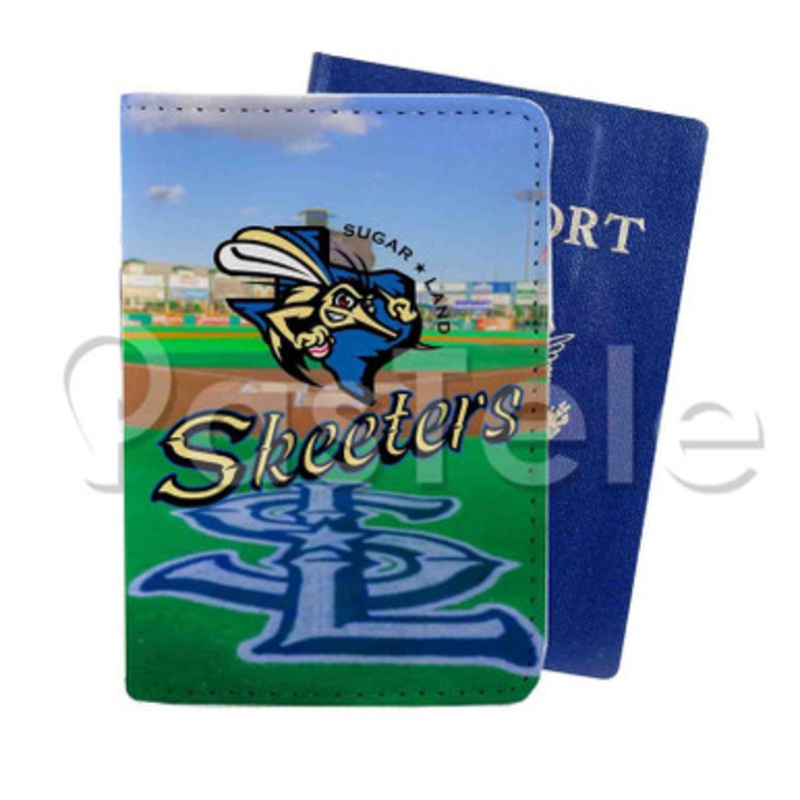 Sugar Land Skeeters Custom Personalized PU Leather Passport Travel Baggage Cover