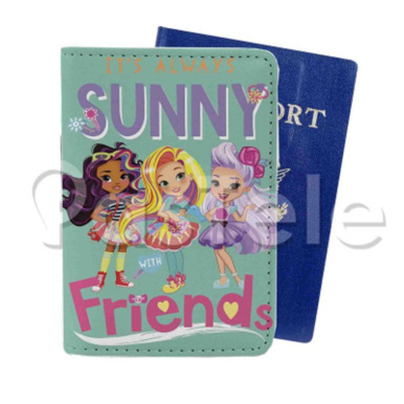 Sunny Day Custom Personalized PU Leather Passport Travel Baggage Cover