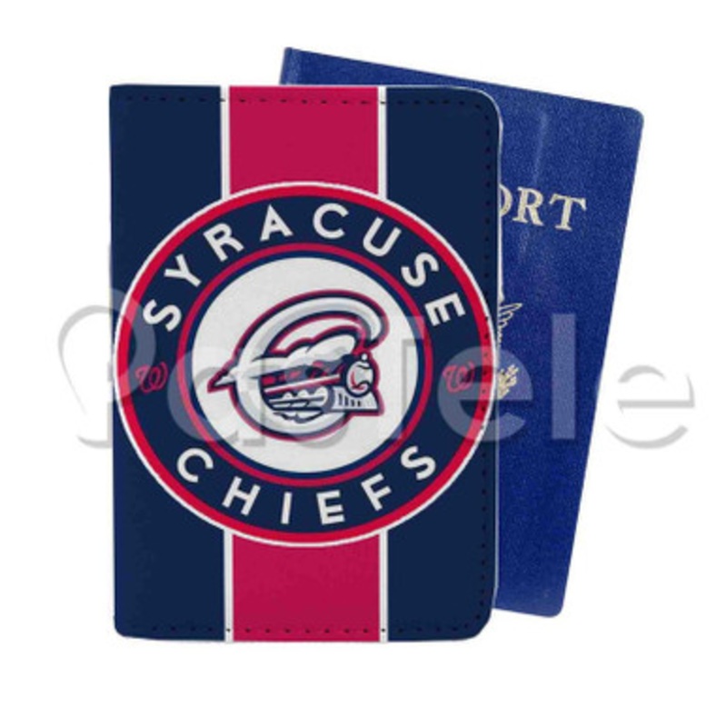 Syracuse Chiefs Custom Personalized PU Leather Passport Travel Baggage Cover