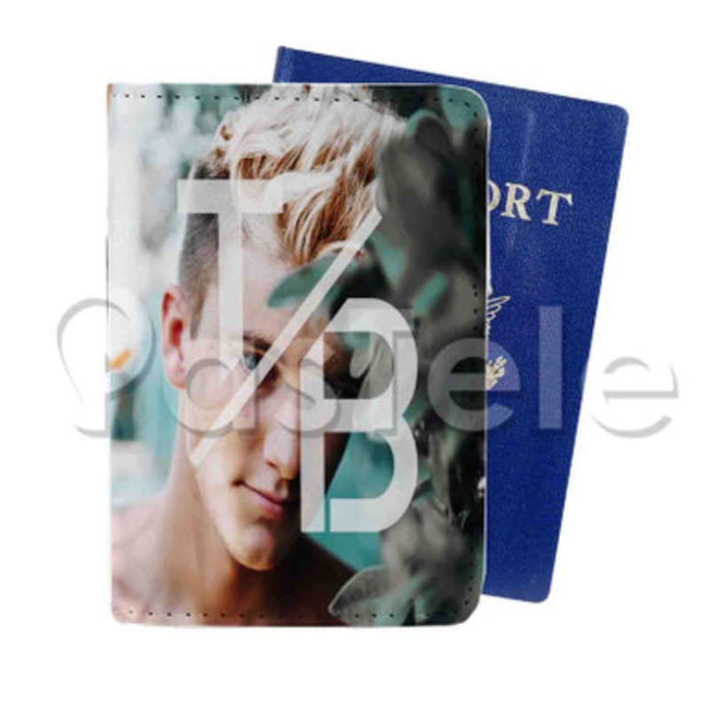 tanner braungardt Custom Personalized PU Leather Passport Travel Baggage Cover