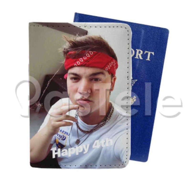Taylor Caniff Custom Personalized PU Leather Passport Travel Baggage Cover