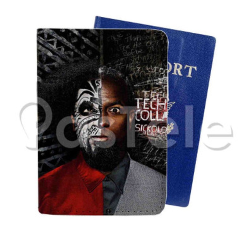 Tech N9ne Custom Personalized PU Leather Passport Travel Baggage Cover