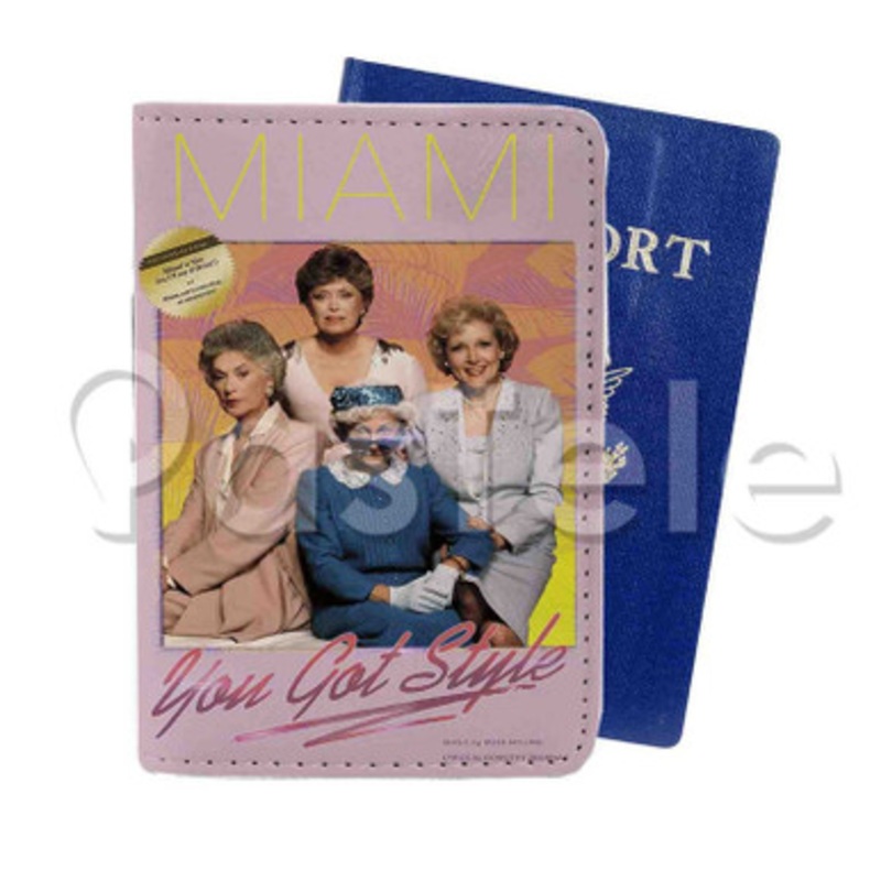 The Golden Girls Miami Custom Personalized PU Leather Passport Travel Baggage Cover