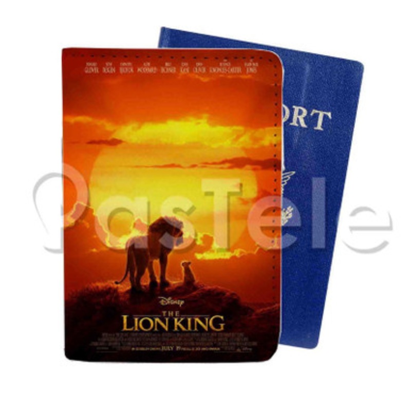 The Lion King Custom Personalized PU Leather Passport Travel Baggage Cover
