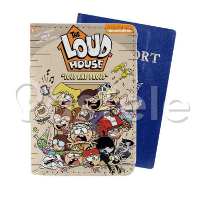 The Loud House Custom Personalized PU Leather Passport Travel Baggage Cover