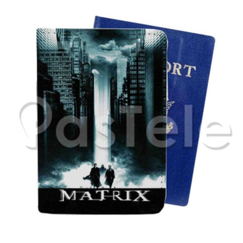The Matrix Custom Personalized PU Leather Passport Travel Baggage Cover