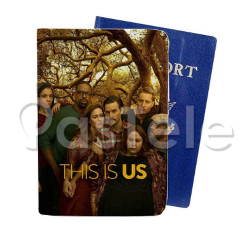 This is Us Custom Personalized PU Leather Passport Travel Baggage Cover
