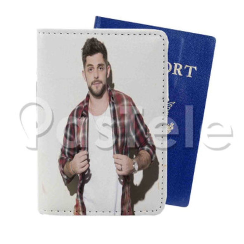 thomas rhett Custom Personalized PU Leather Passport Travel Baggage Cover