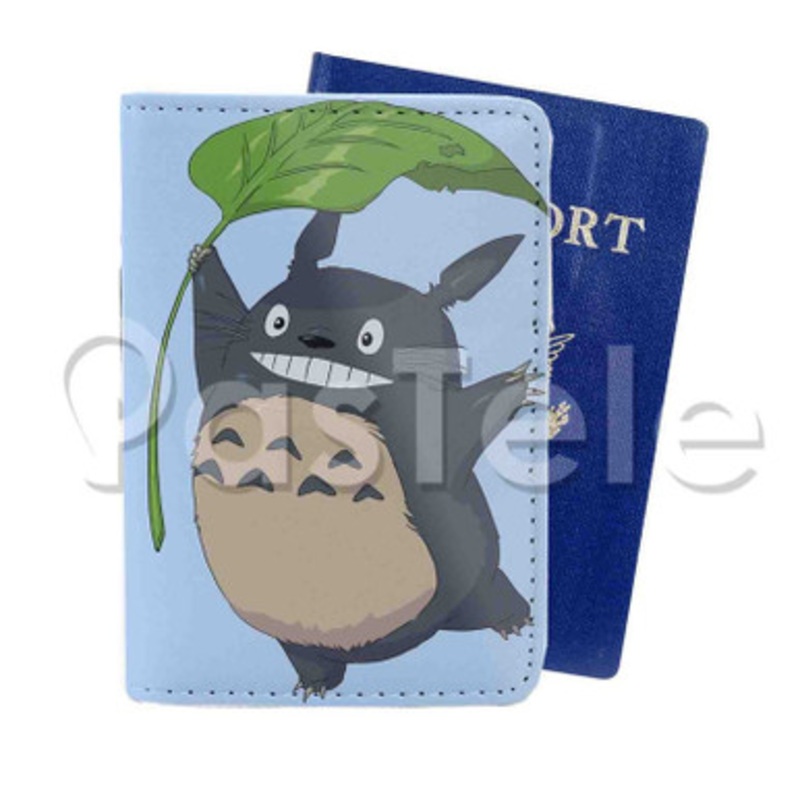 Totoro Custom Personalized PU Leather Passport Travel Baggage Cover