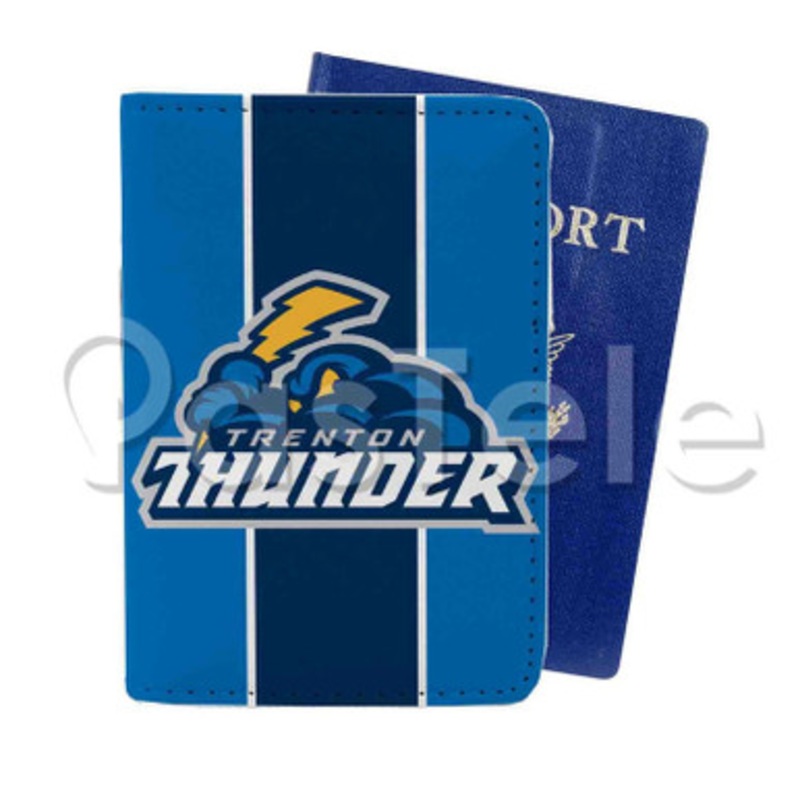 Trenton Thunder Custom Personalized PU Leather Passport Travel Baggage Cover