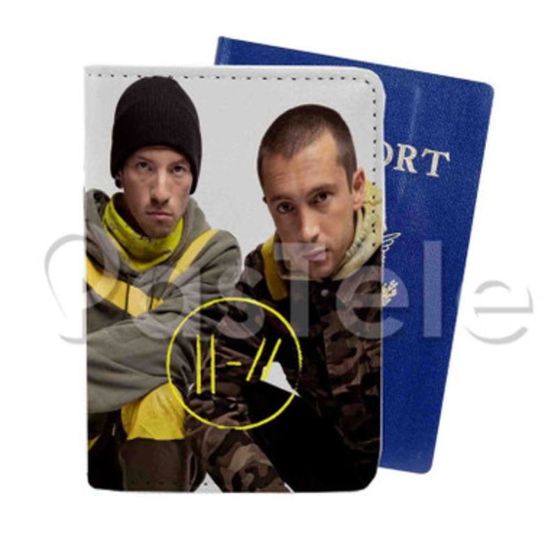 Twenty One Pilots Custom Personalized PU Leather Passport Travel Baggage Cover