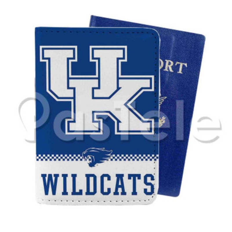 University of Kentucky Wildcats Custom Personalized PU Leather Passport Travel Baggage Cover