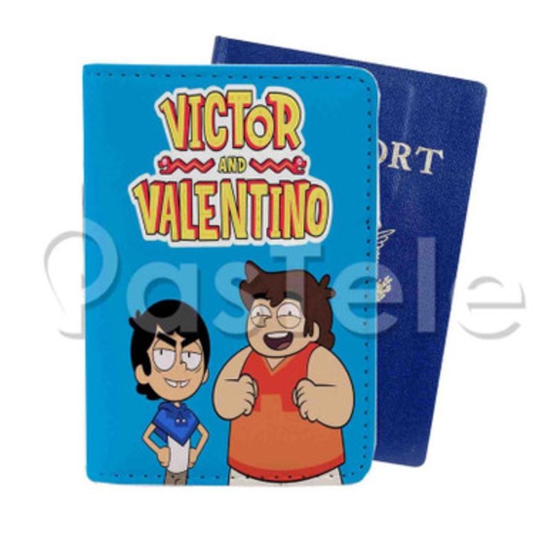 Victor and Valentino Custom Personalized PU Leather Passport Travel Baggage Cover