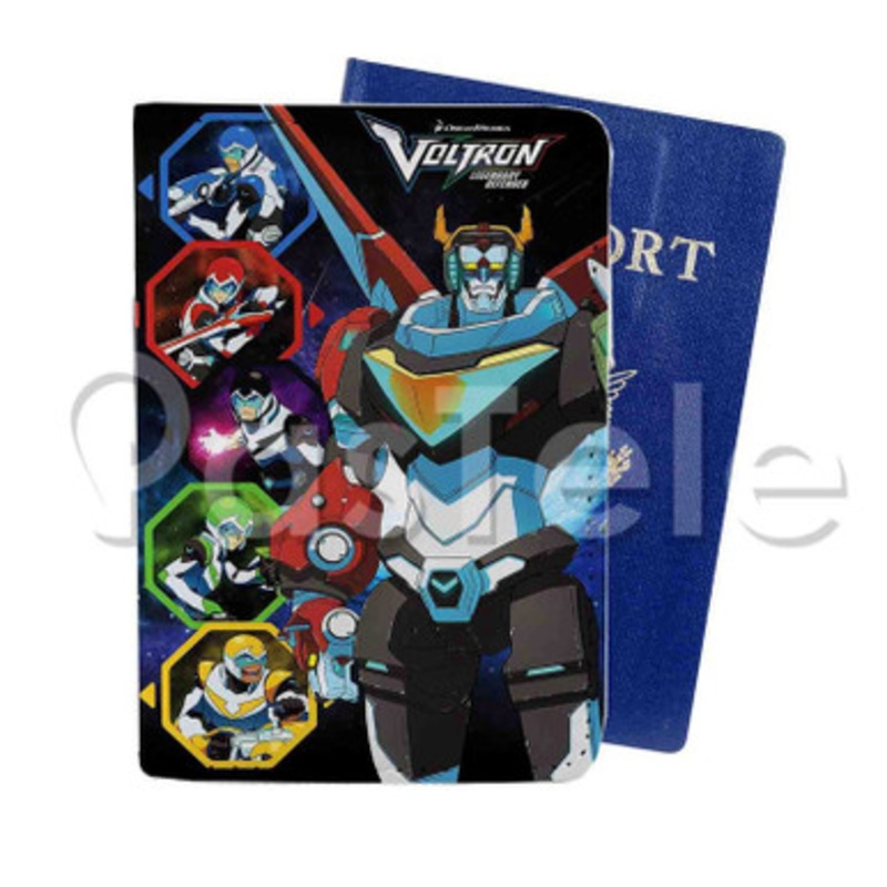 Voltron Defender of the Universe Custom Personalized PU Leather Passport Travel Baggage Cover