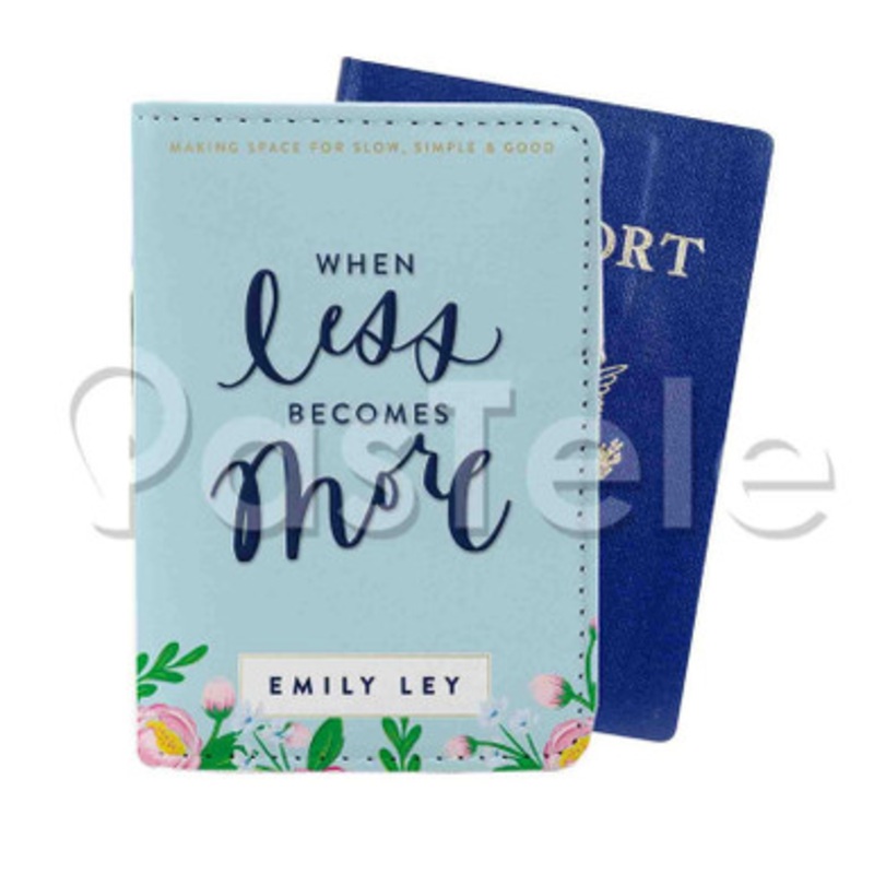 When Less Becomes More Custom Personalized PU Leather Passport Travel Baggage Cover