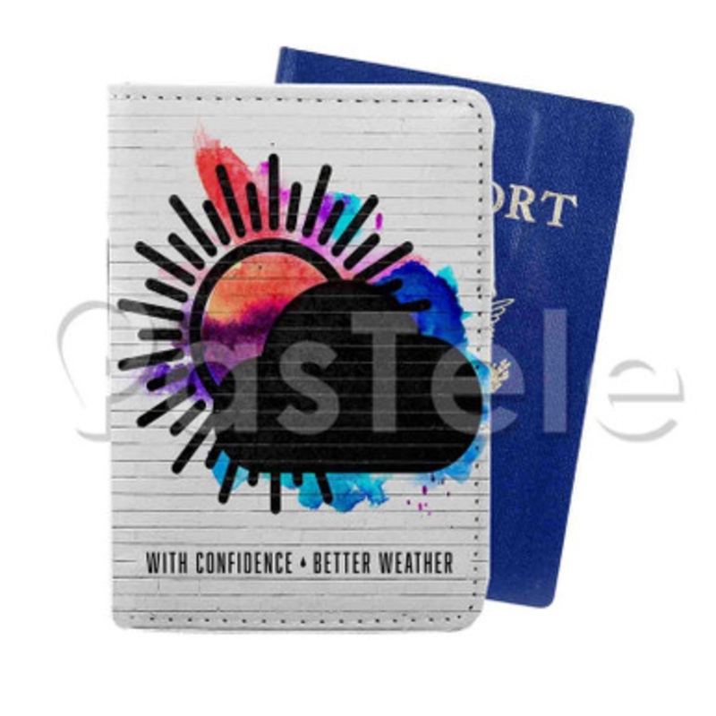With Confidence Custom Personalized PU Leather Passport Travel Baggage Cover