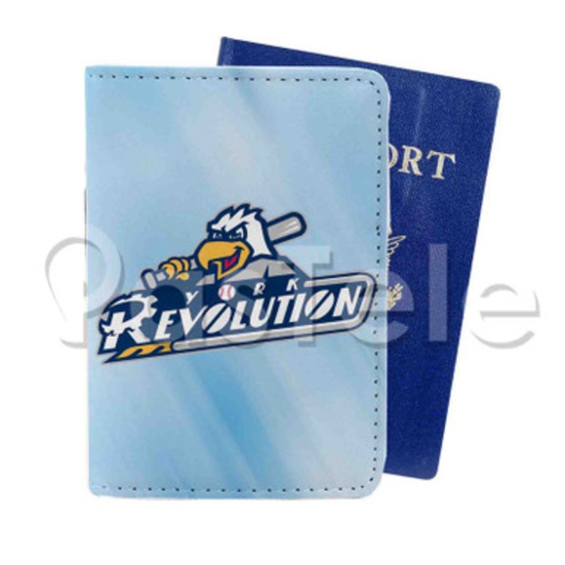 York Revolution Custom Personalized PU Leather Passport Travel Baggage Cover