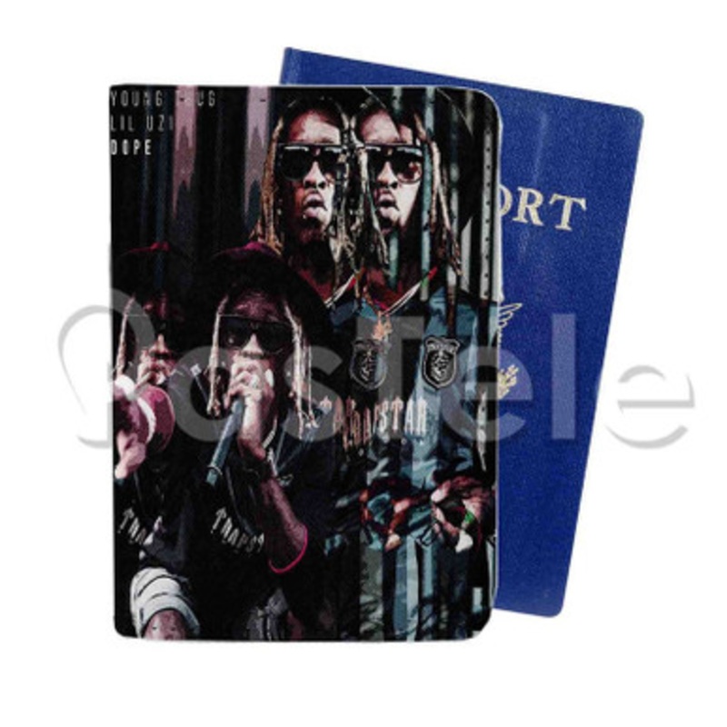 Young Thug Dope Custom Personalized PU Leather Passport Travel Baggage Cover