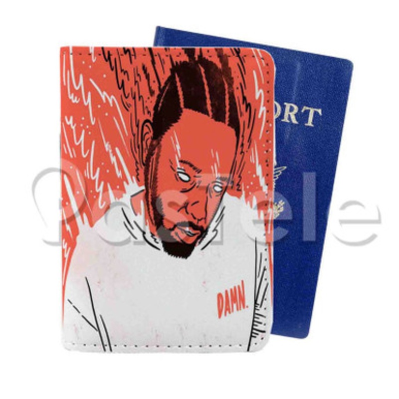 Kendrick Lamar Custom Personalized PU Leather Passport Travel Baggage Cover