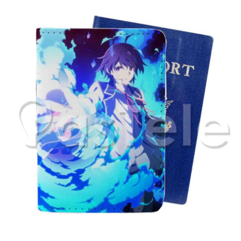 Kenja no Mago Custom Personalized PU Leather Passport Travel Baggage Cover