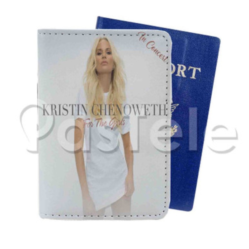 Kristin Chenoweth For The Girls Custom Personalized PU Leather Passport Travel Baggage Cover