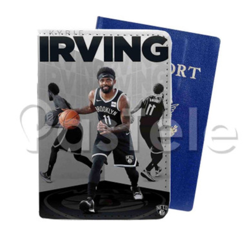 Kyrie Irving Brooklyn Nets NBA Custom Personalized PU Leather Passport Travel Baggage Cover