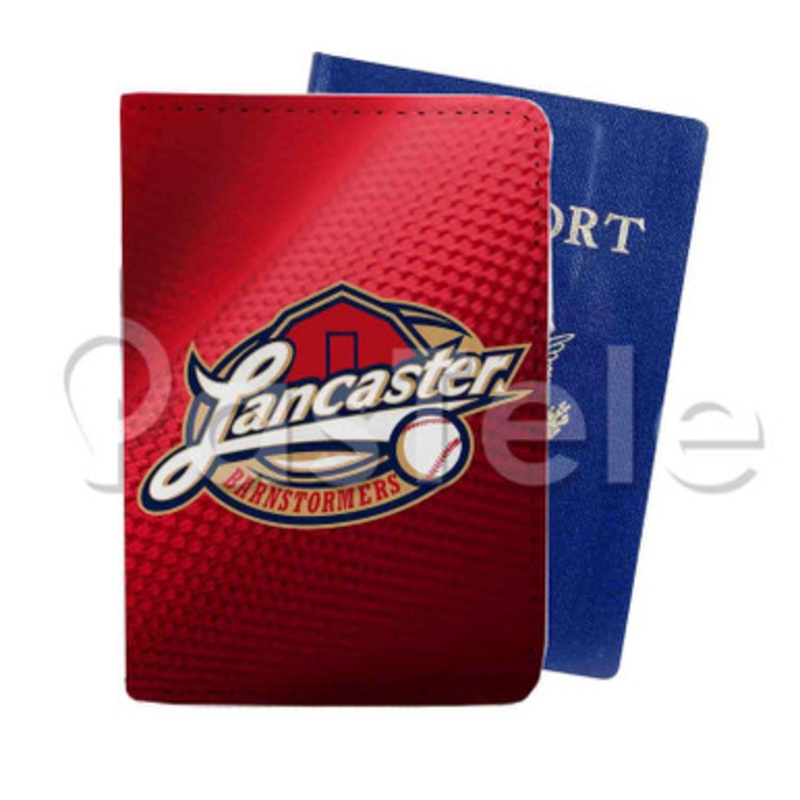 Lancaster Barnstormers Custom Personalized PU Leather Passport Travel Baggage Cover