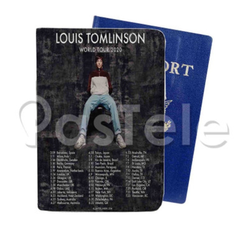 Louis Tomlinson World Tour 2020 Custom Personalized PU Leather Passport Travel Baggage Cover