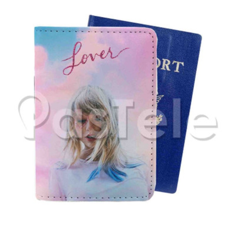 Lover Custom Personalized PU Leather Passport Travel Baggage Cover