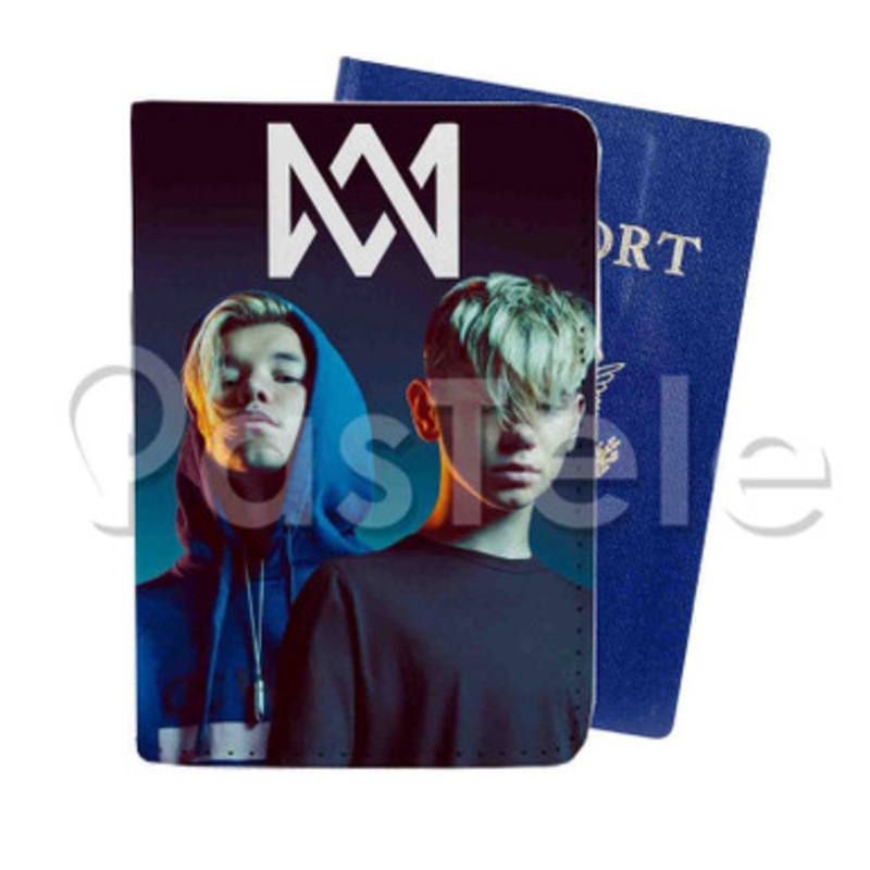 Marcus and Martinus Custom Personalized PU Leather Passport Travel Baggage Cover
