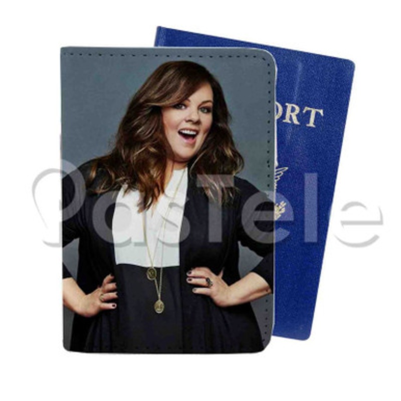 Melissa Mc Carthy Custom Personalized PU Leather Passport Travel Baggage Cover