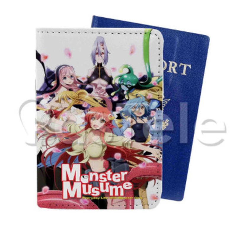 Monster Musume Everyday Life with Monsters Custom Personalized PU Leather Passport Travel Baggage Cover
